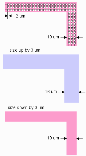 removing holes by sizing up and  then down ...