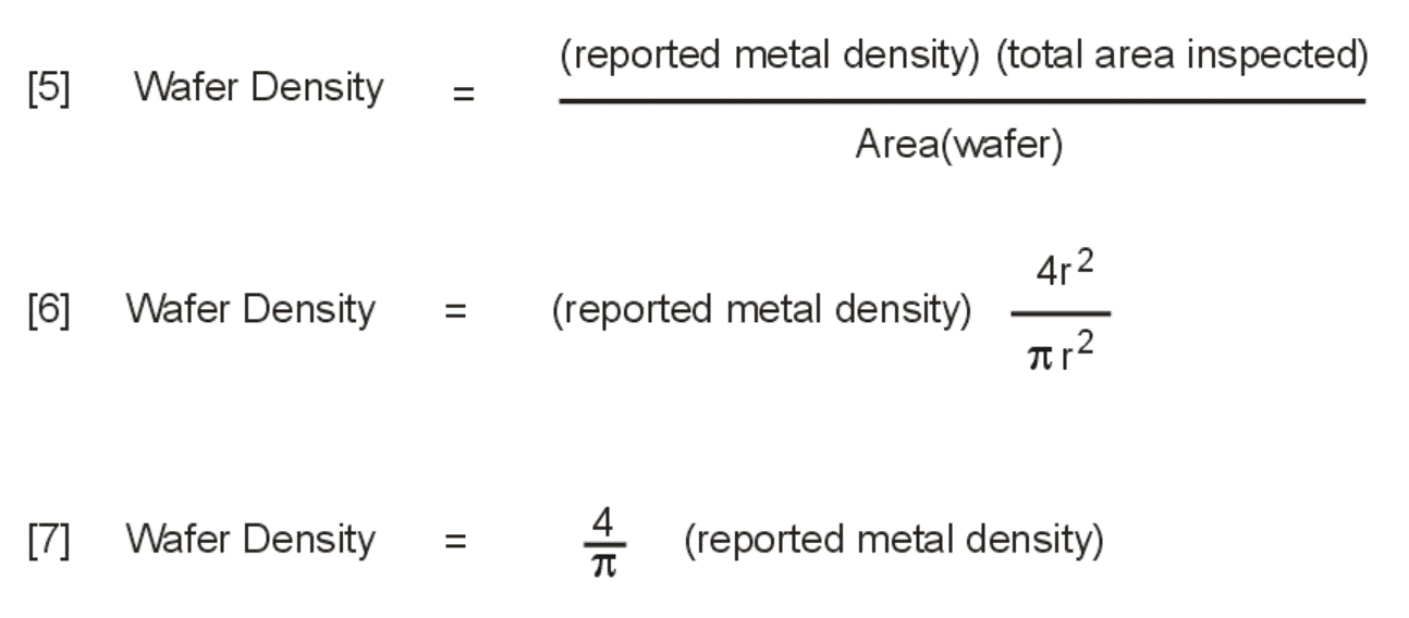 solving for wafer density