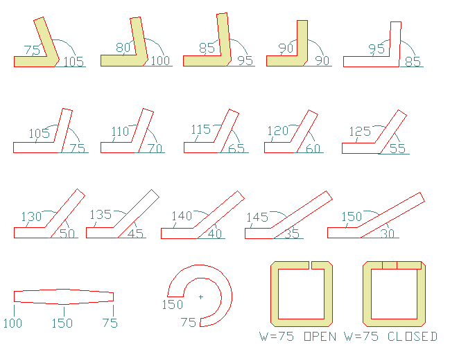 GDSII output, OUTLINE=ON, MITER=ON, CHORD ERROR = 0.5 UM