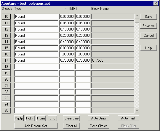 asm600 windows aperture dialog