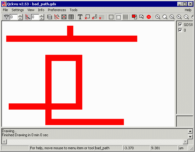 examples of a folded GDSII path