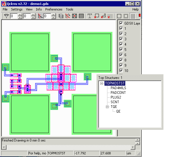 sample chip demo1.gds