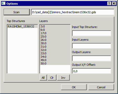 options dialog after a file has been scanned