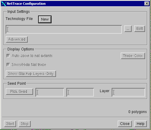 NetTrace Configuration Window