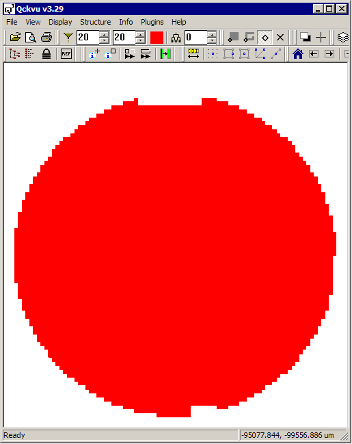 view of a RDL wafer mask