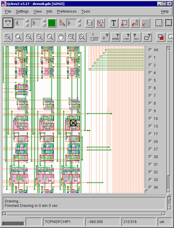 Qckvu3 main display with marker.