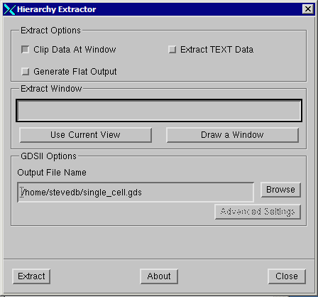 Extract Dialog Box