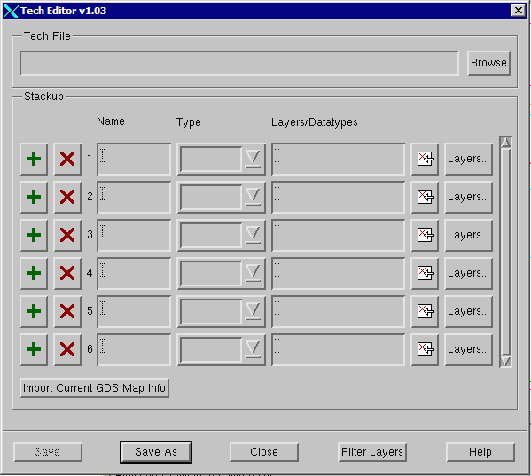 Tech File Editor Dialog