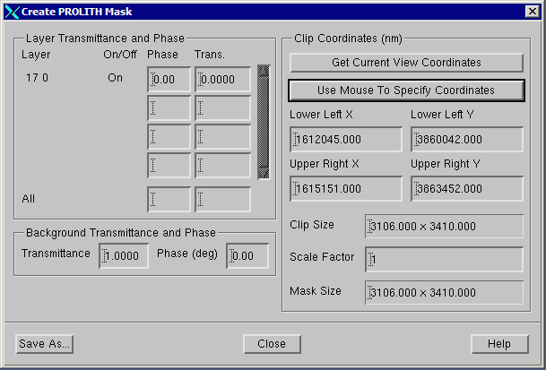 Prolith Extract Dialog (filled in)