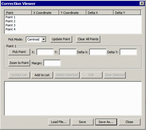 correction viewer dialog