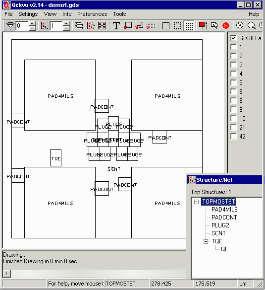 example of structure outlines generated by qckvu. 
