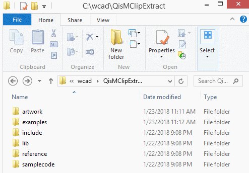 QISMLib Installation folder