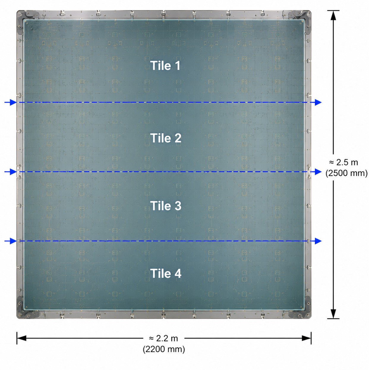 Digital Lithography Technology Tiled Panel
