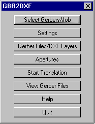 gbr2dxf main dialog box