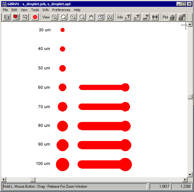 single droplet test file