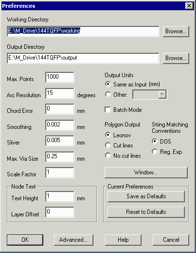 Netex-G's Preference Menu