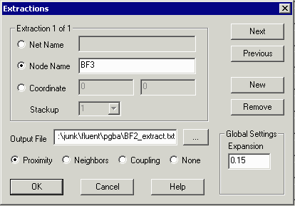 extract dialog