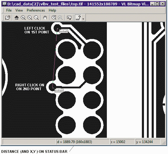 measurement example using the ruler