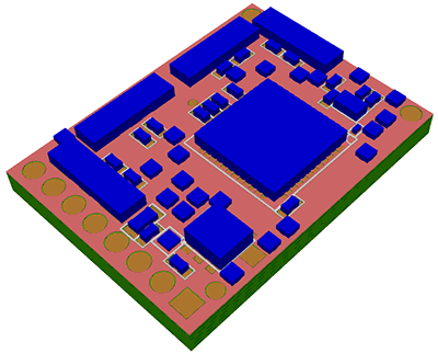 3D components extracted from ODB++