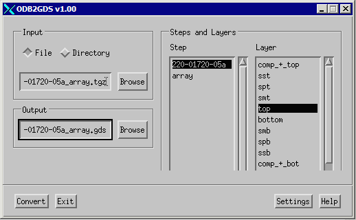 odb2oas main dialog