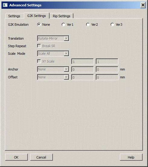 G2K Settings