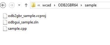 The sample folder contains sample code and Visual Studio project