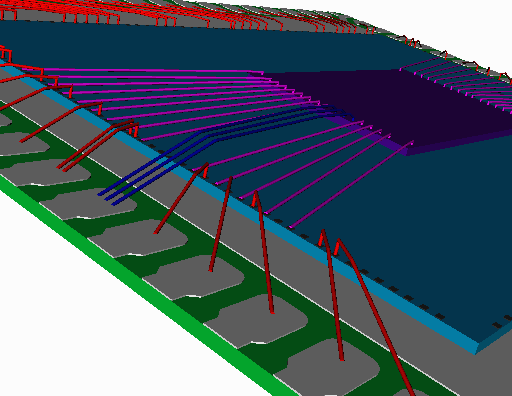 Isometric view of 3D package.