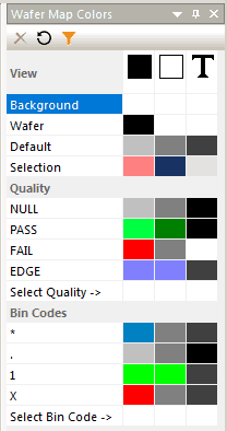 wafer map color window