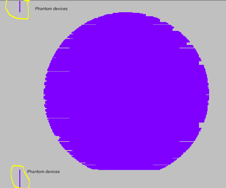 phantom devices appear for large device count maps with NULL padded rows and columns