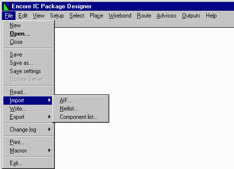 Importing AIF into Encore