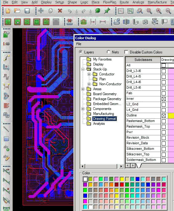 Allegro Color Table