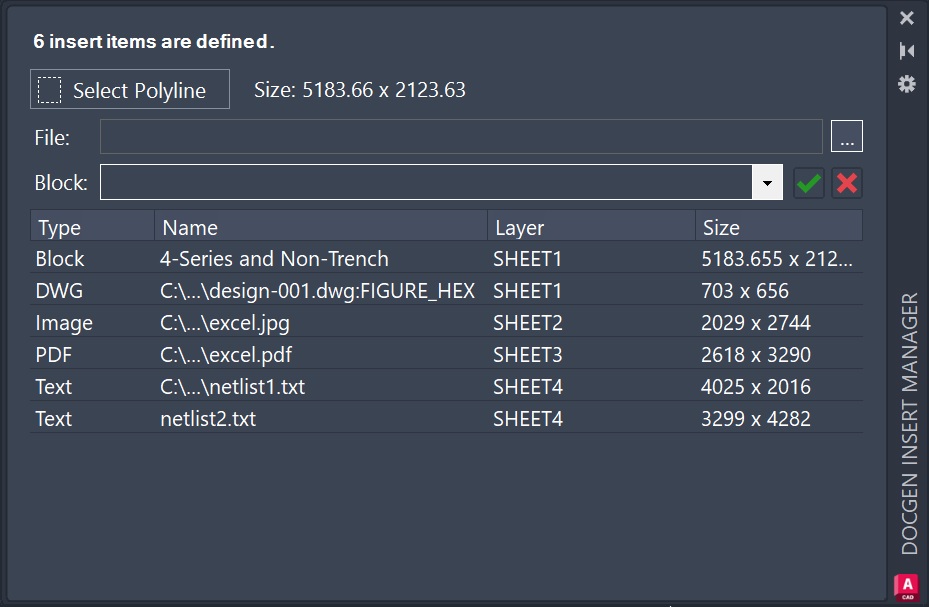 DocGen Insert Manager
