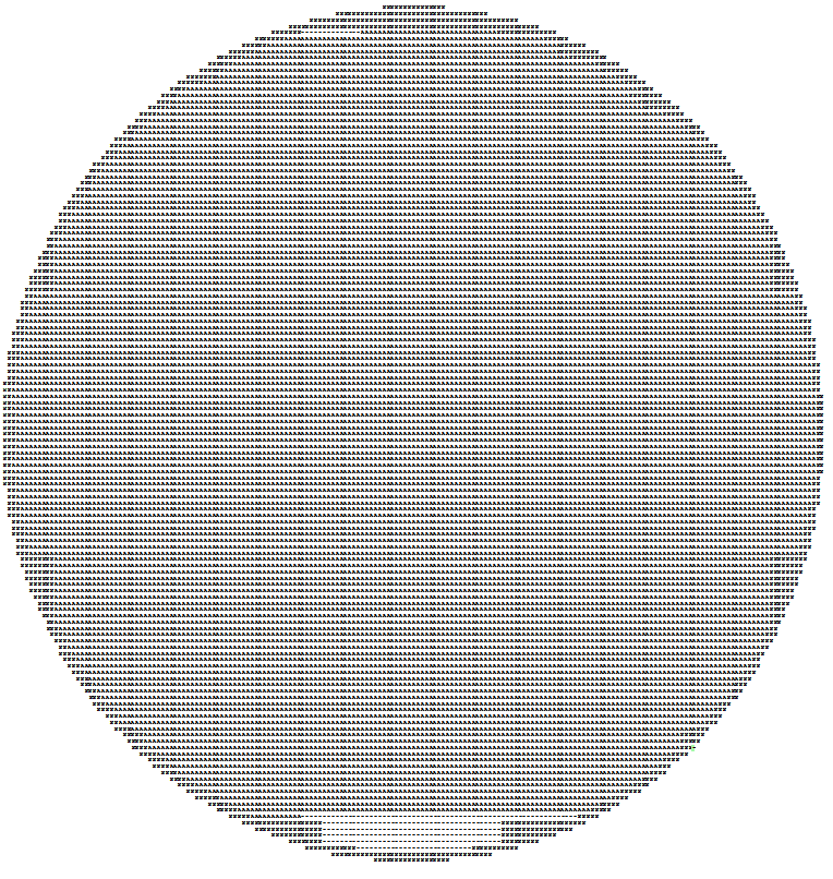 binary wafer map converted into ASCII and displayed in Word (adjusted the line spacing to get a nice square image)