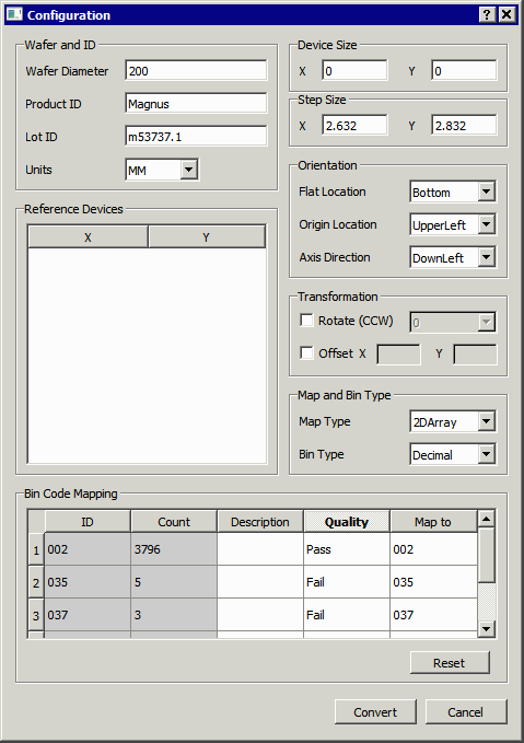 final configuration settings before hitting OK. final configuration settings before hitting OK.
