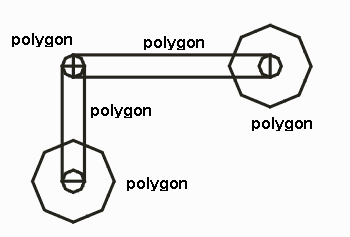 Gerber draw and flashes fractured into polygons. Arcs are lost.