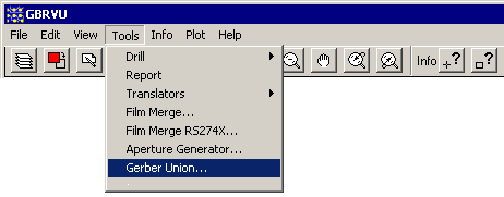 to get to GBRUnion, use the Tools | GBRUnion menu pick