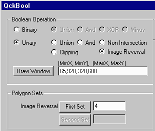 dialog box settings for reversal