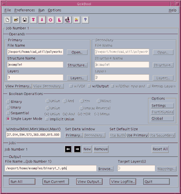 QckBool dialog box