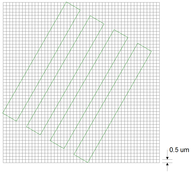 diagonal lines on grid