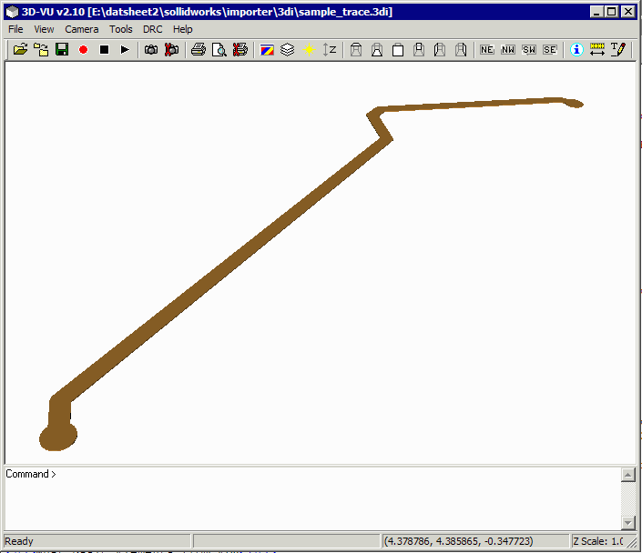 the trace with pads ...