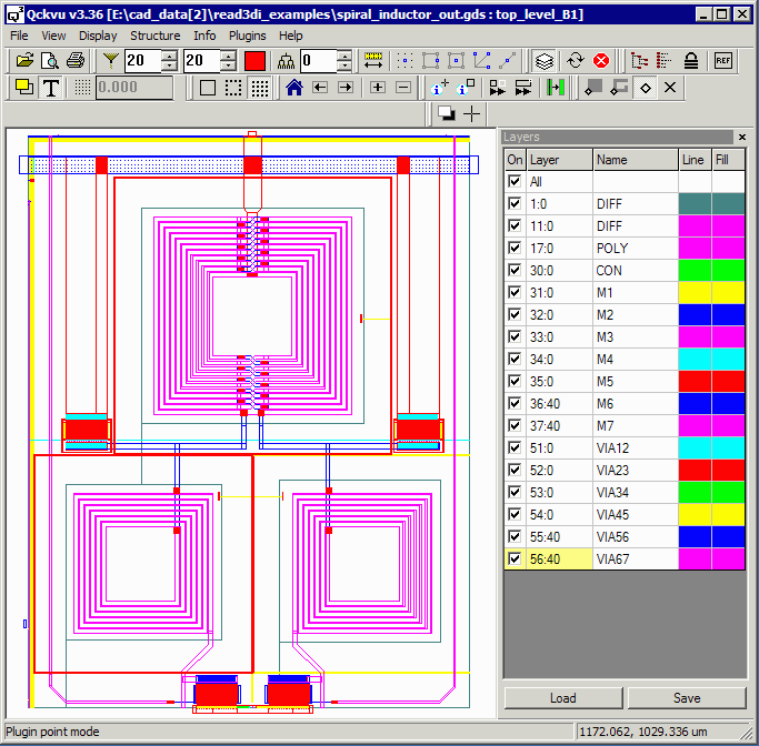 GDSII for inductor layout